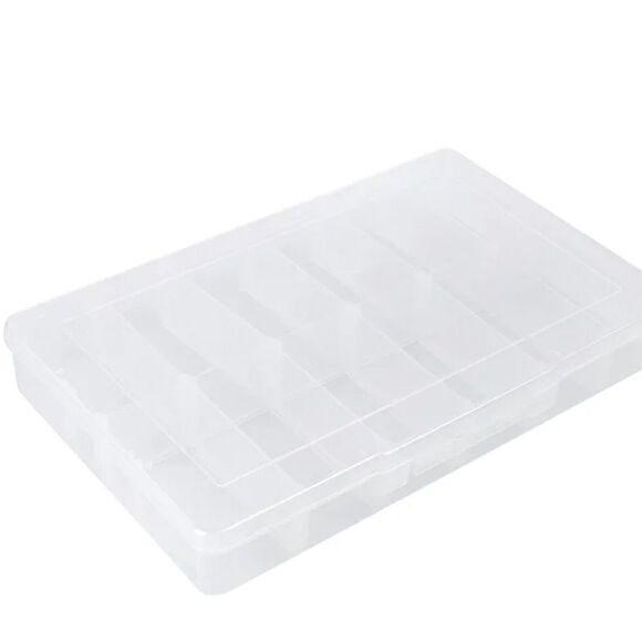 2 X 12 Compartments Plastic Storage Container NWT Jewelry Office Crafts - Picture 1 of 4